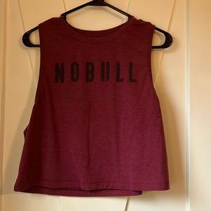 Nobull maroon crop tank